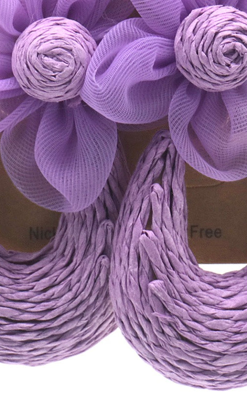 Statement-Ohrringe Blüte in Lila – Lapeya