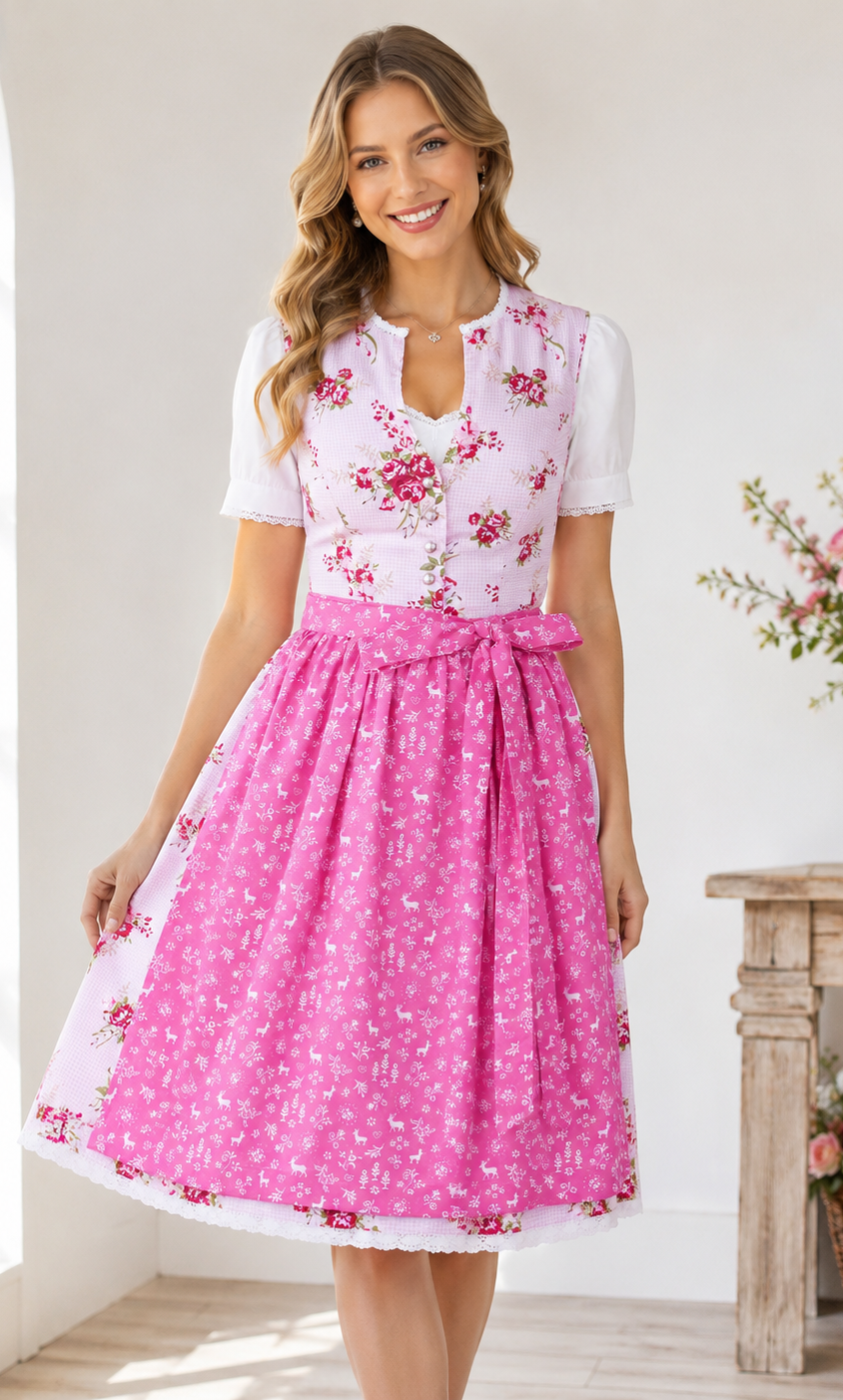 Dirndl Jasmin Rocklänge 60 cm