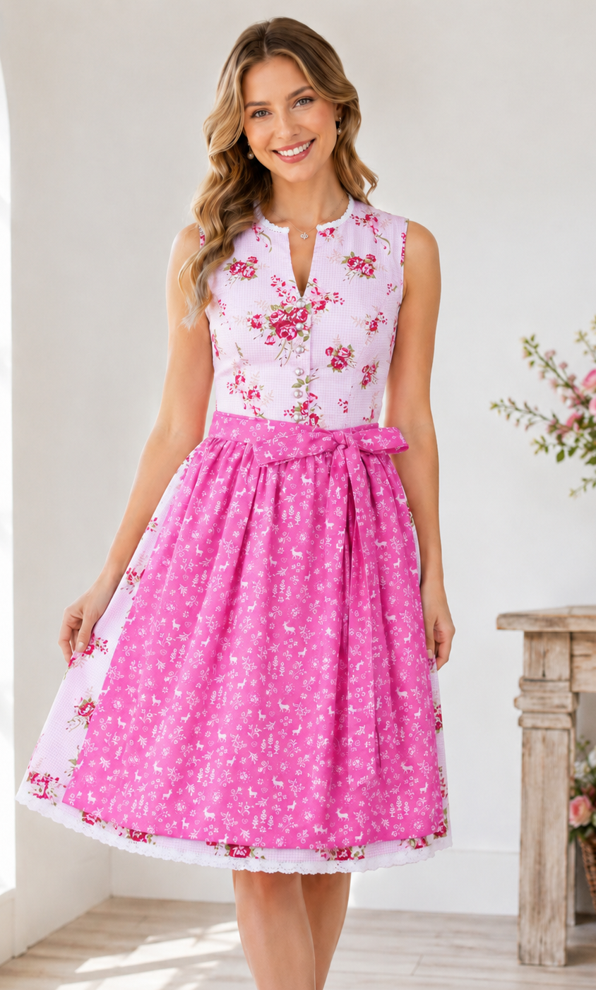 Damendirndl Jasmin rosa