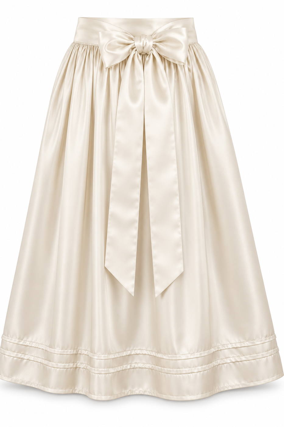 Dirndlschürze Nora in Ecru, 67 cm, Freisteller