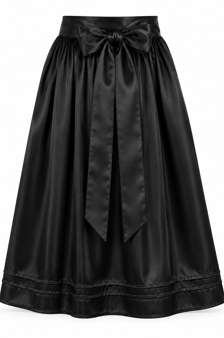 Dirndlschürze Nora in Schwarz, 67 cm, Freisteller
