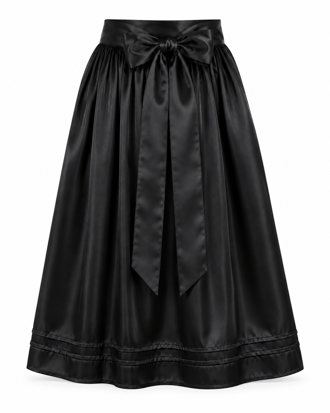 Dirndlschürze Nora in Schwarz, 67 cm, Freisteller