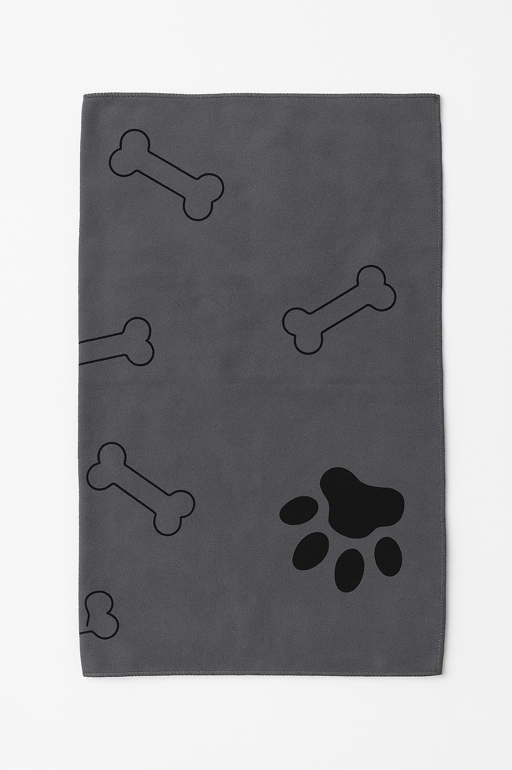 Hundehandtuch Buddy in Grau, Produktansicht