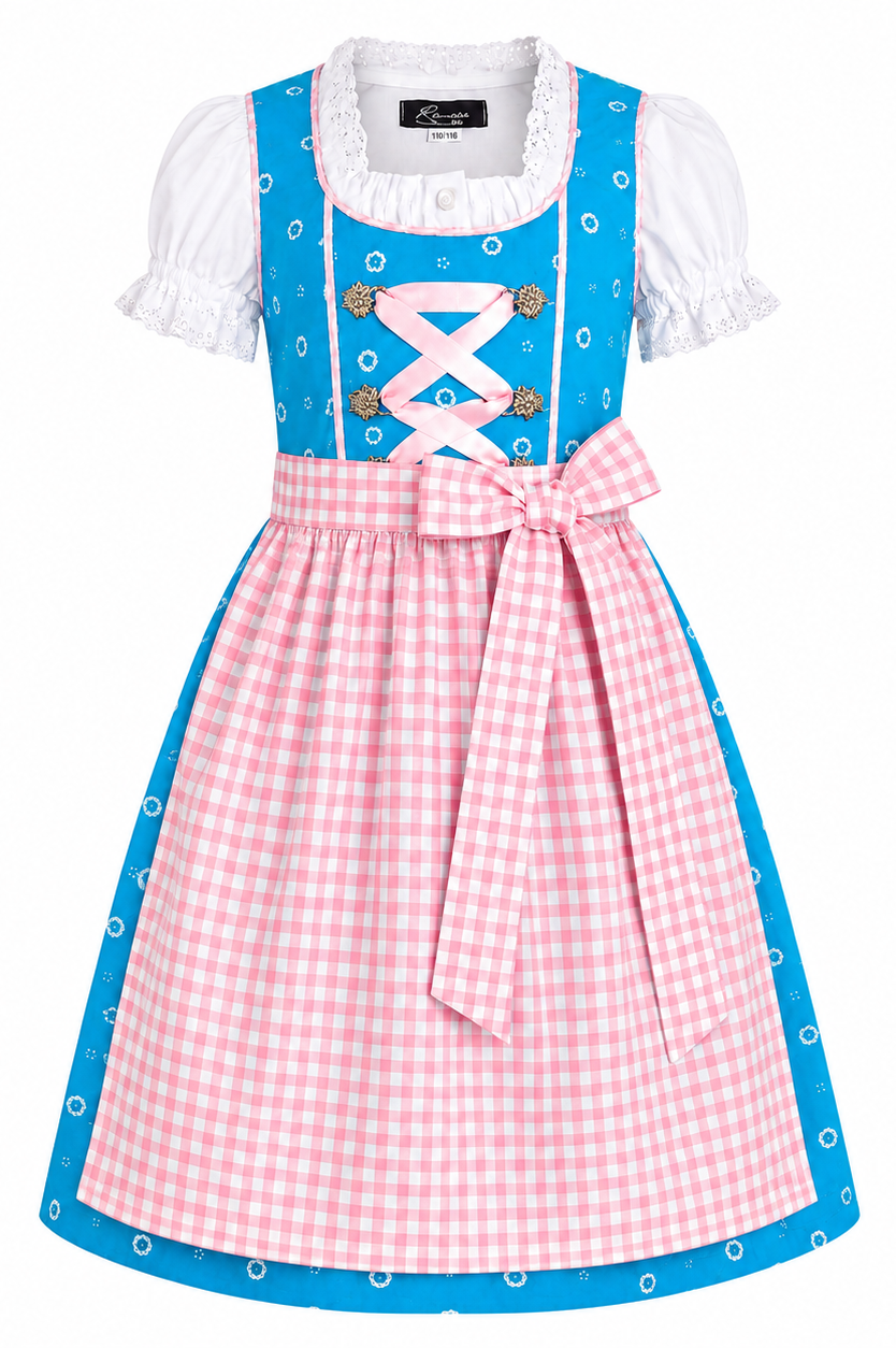Kinderdirndl Fanny, Freisteller Vorderansicht