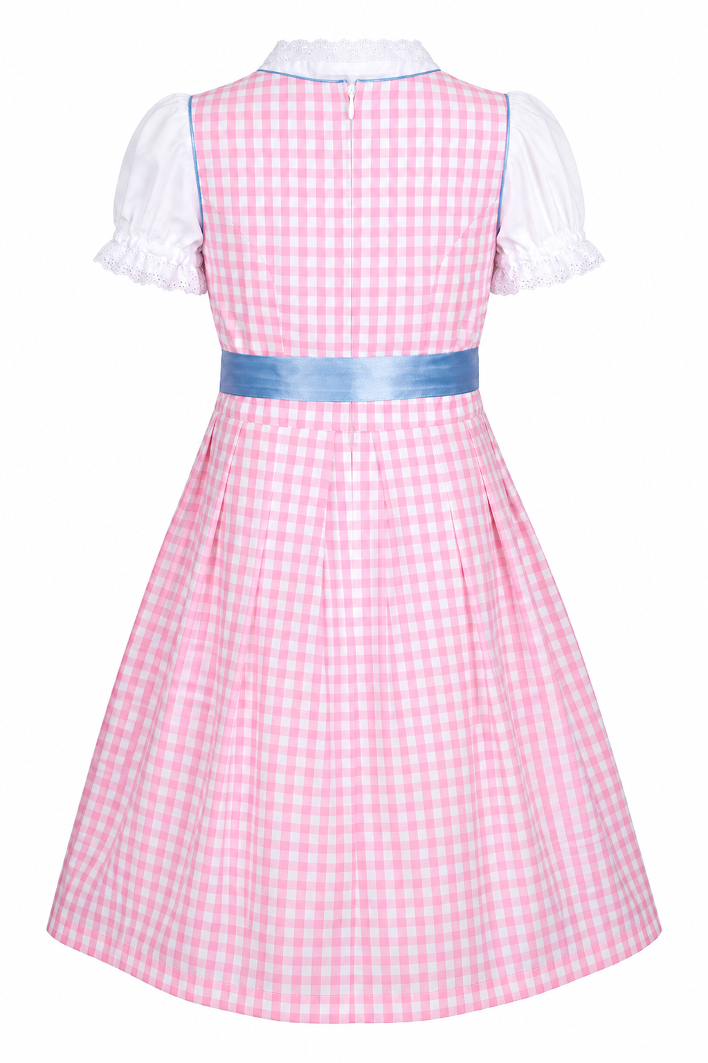Kinderdirndl Mia in Rosa, Freisteller Rückansicht