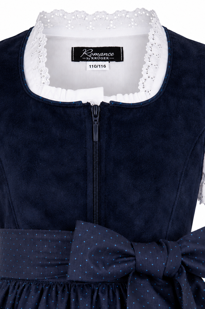 Detailaufnahme vom Oberteil des Kinderdirndl Anika
