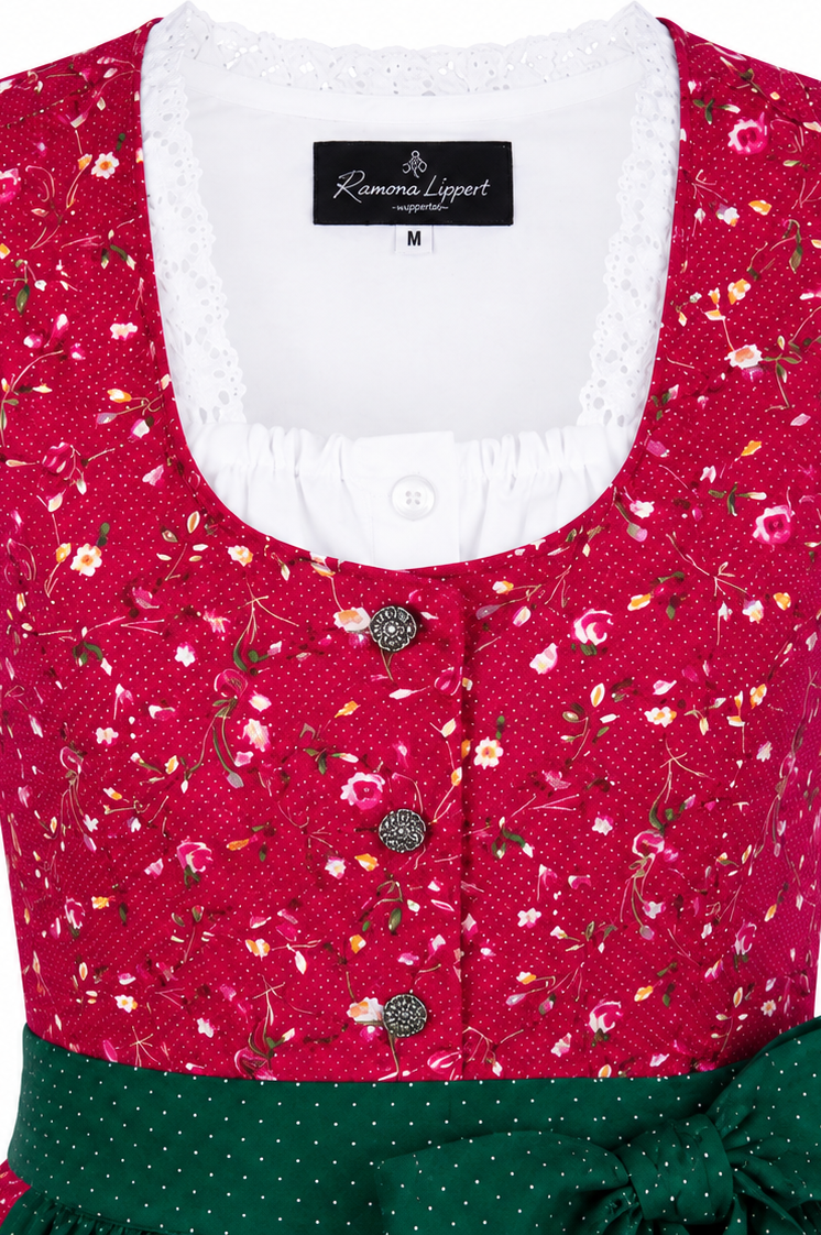 Detailaufnahme vom Oberteil des Kinderdirndl Mariella