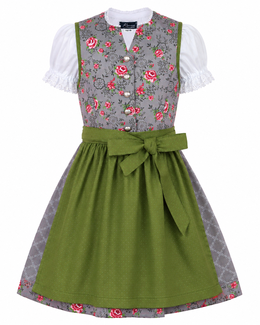 Kinderdirndl Priscilla, Freisteller Vorderansicht