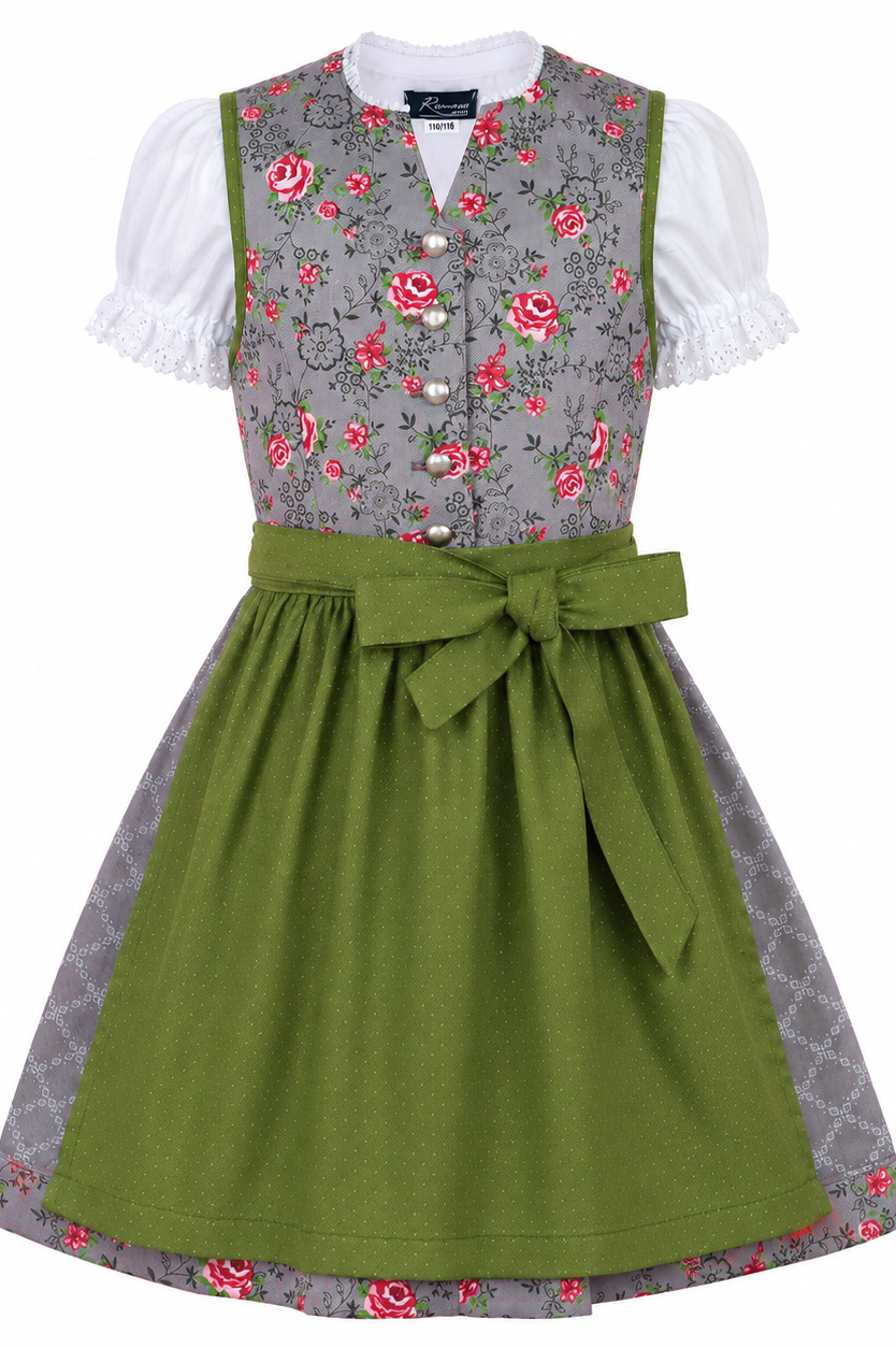 Kinderdirndl Priscilla, Freisteller Vorderansicht