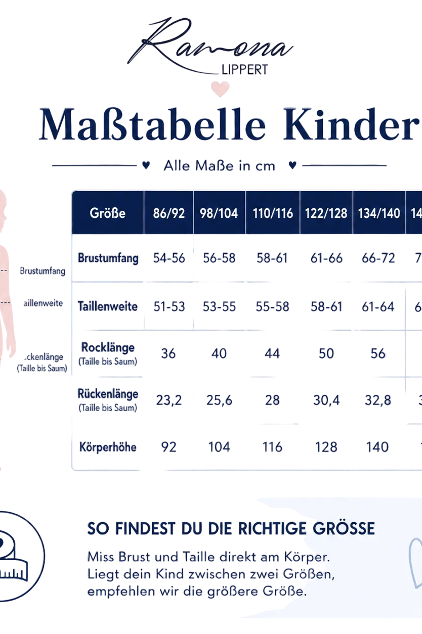 Kinder Maßtabelle