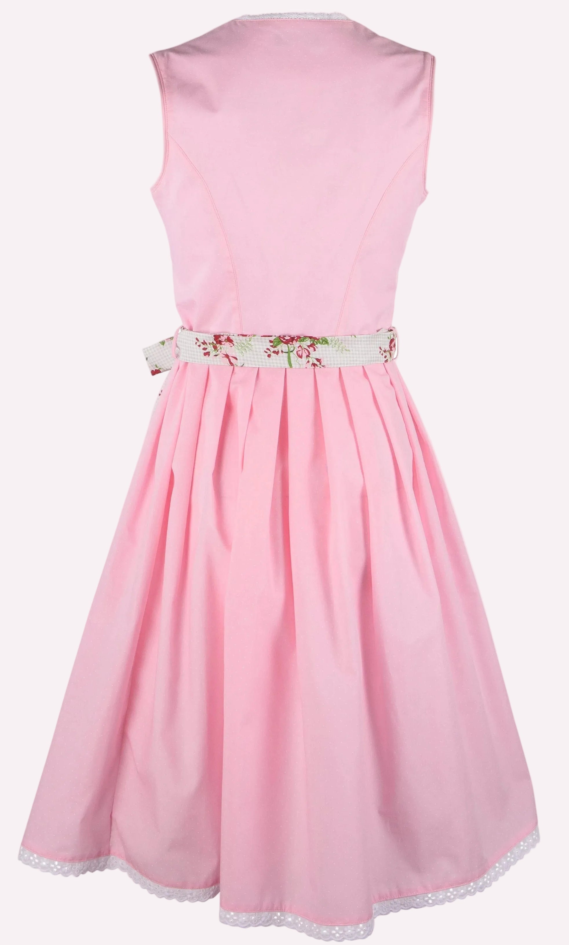 Rosa Dirndl Antonia mit floral gemusterter Schürze