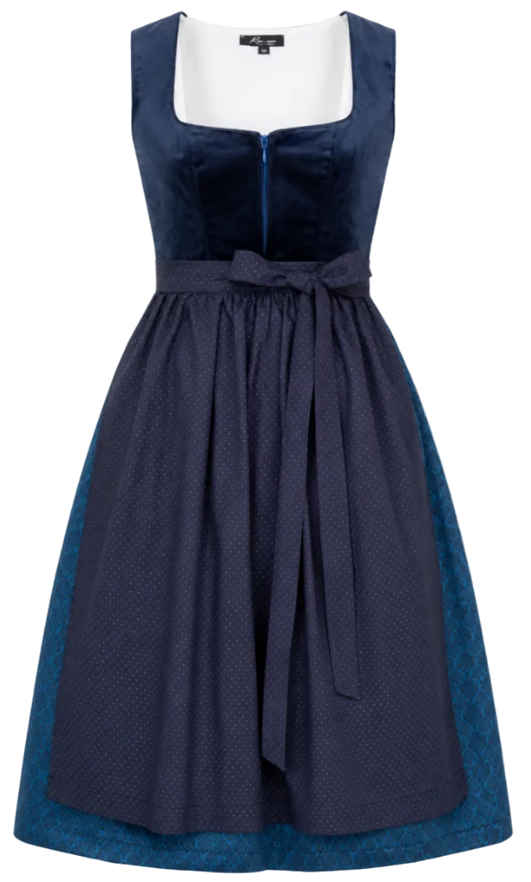 Dirndl Samy Blau Freisteller Front
