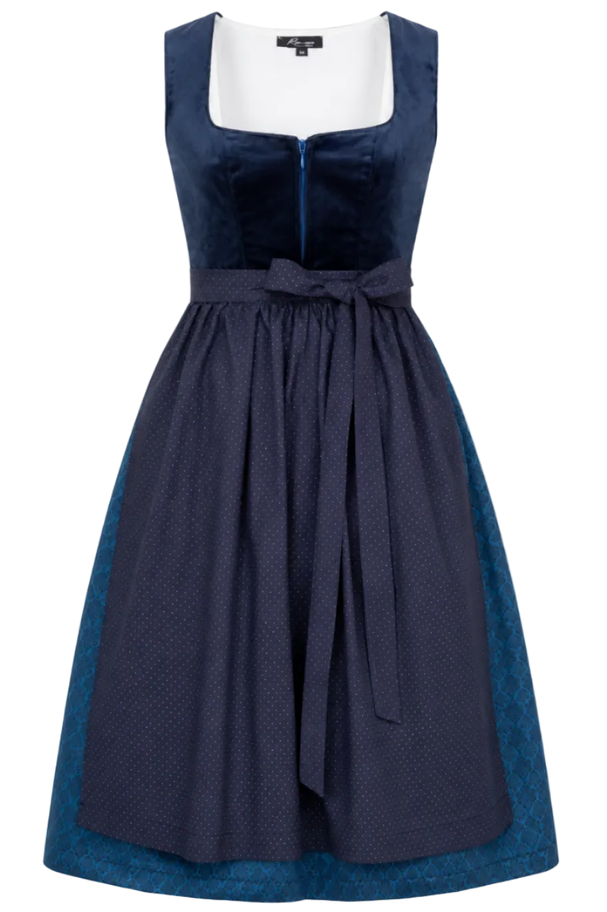 Dirndl Samy Blau Freisteller Front