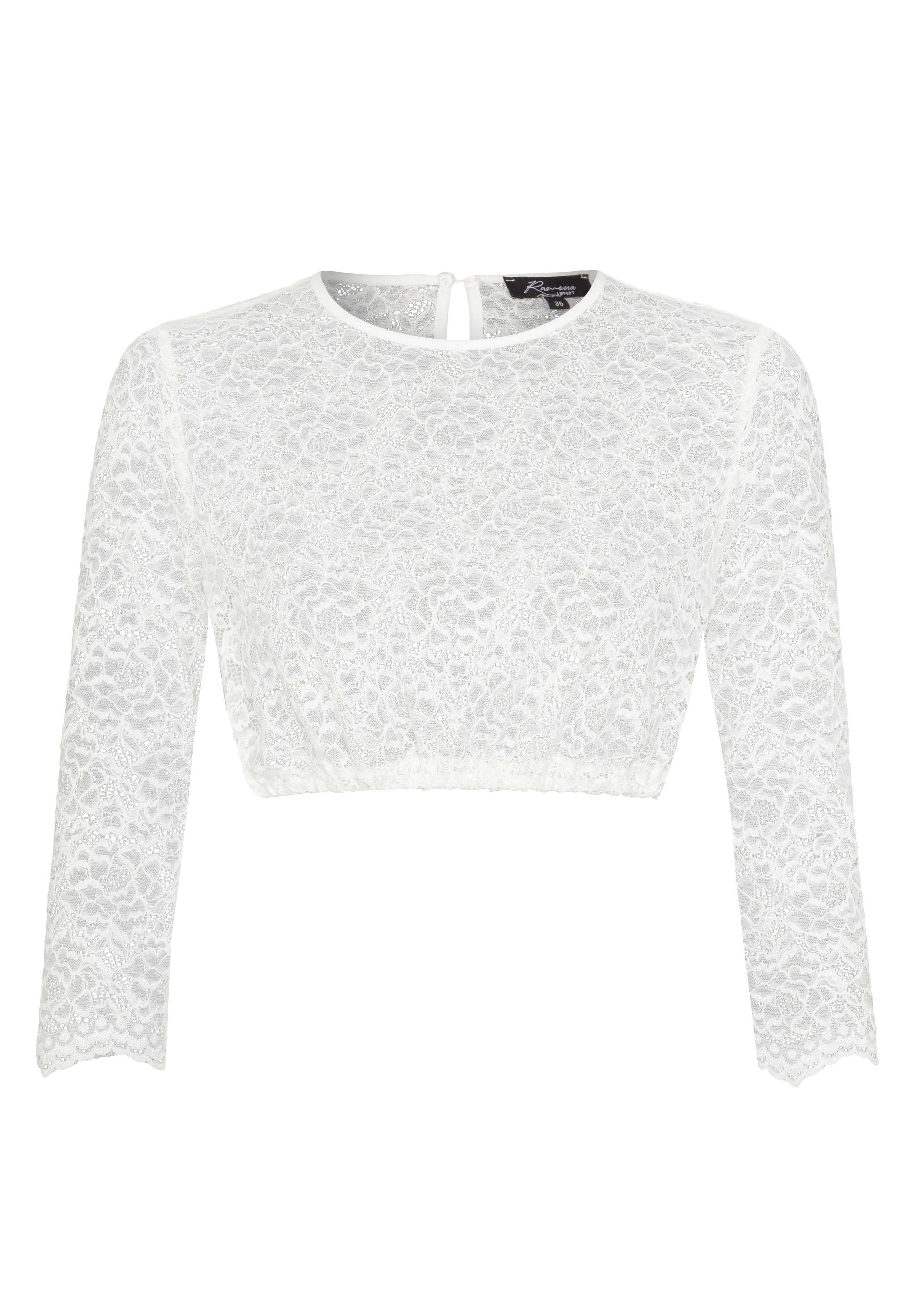 Dirndlbluse Jana elastische Spitze