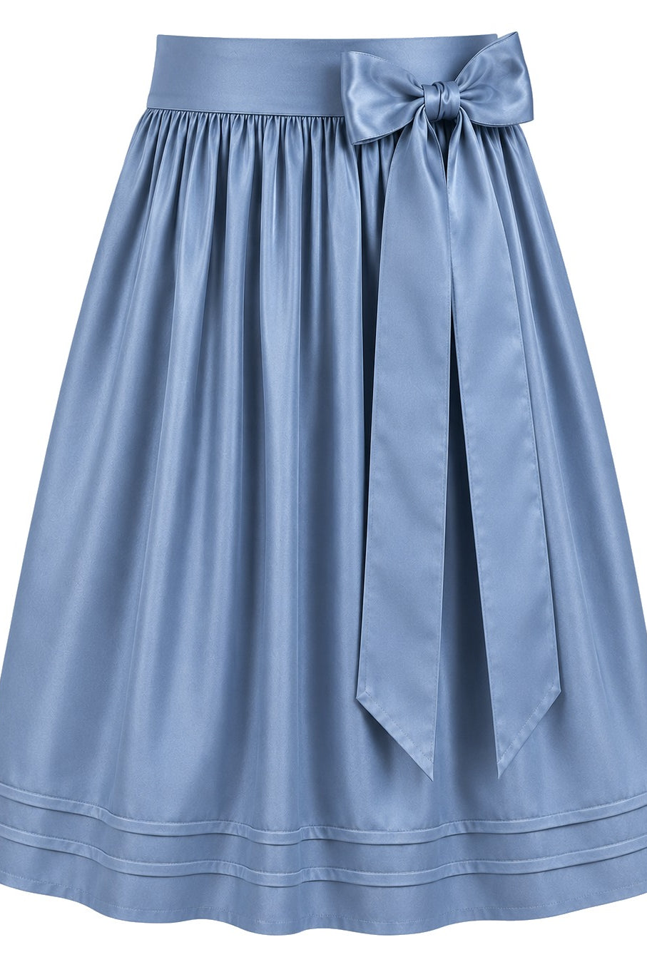 Dirndlschürze Nora in Jeansblau, 67 cm, Freisteller