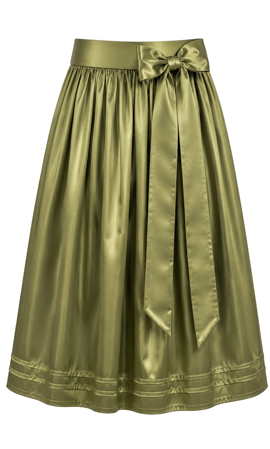 Dirndlschürze Nora in Oliv, 67 cm, Freisteller