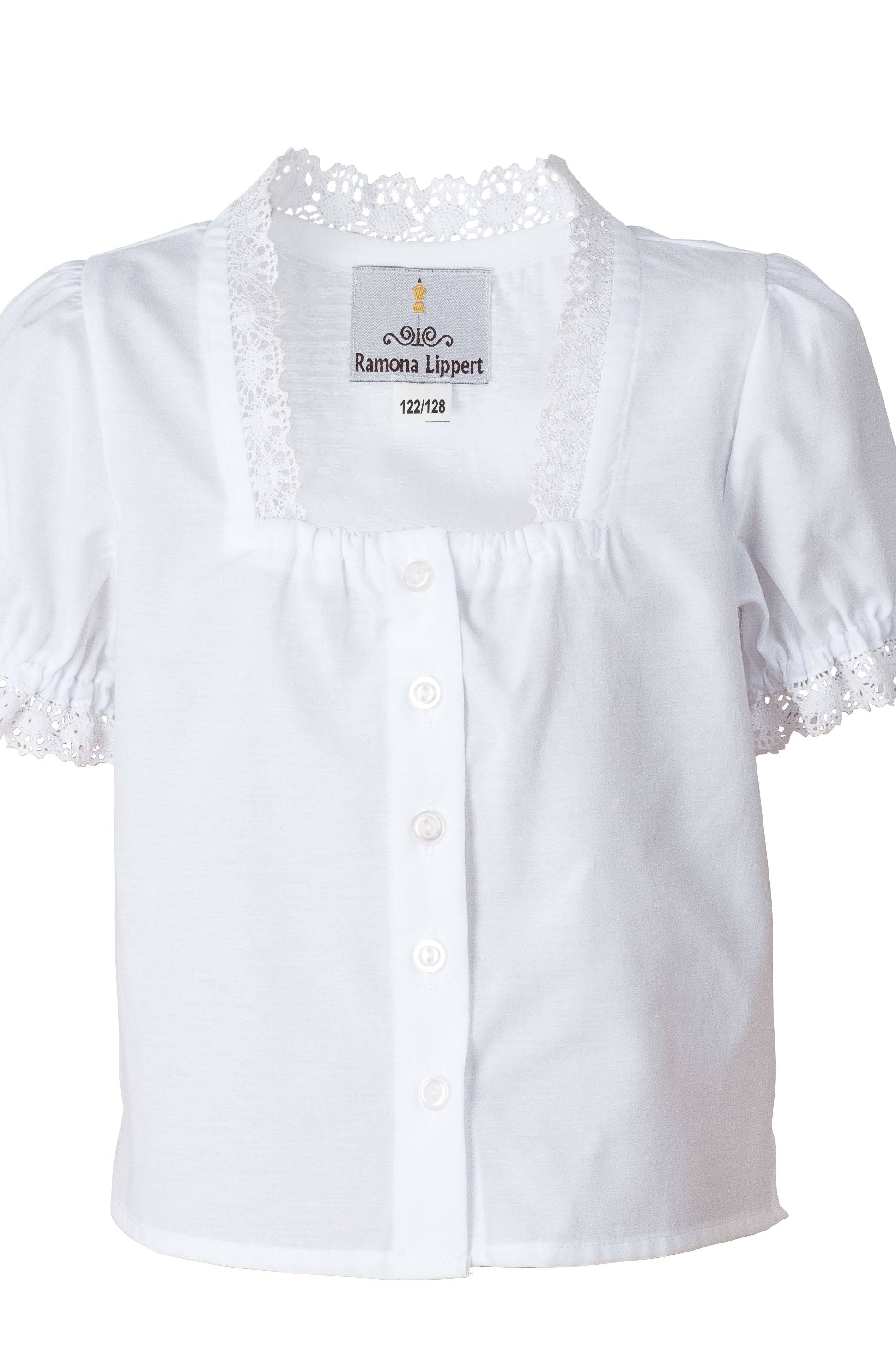 Kinderdirndl Chrissi in Lila mit Bluse