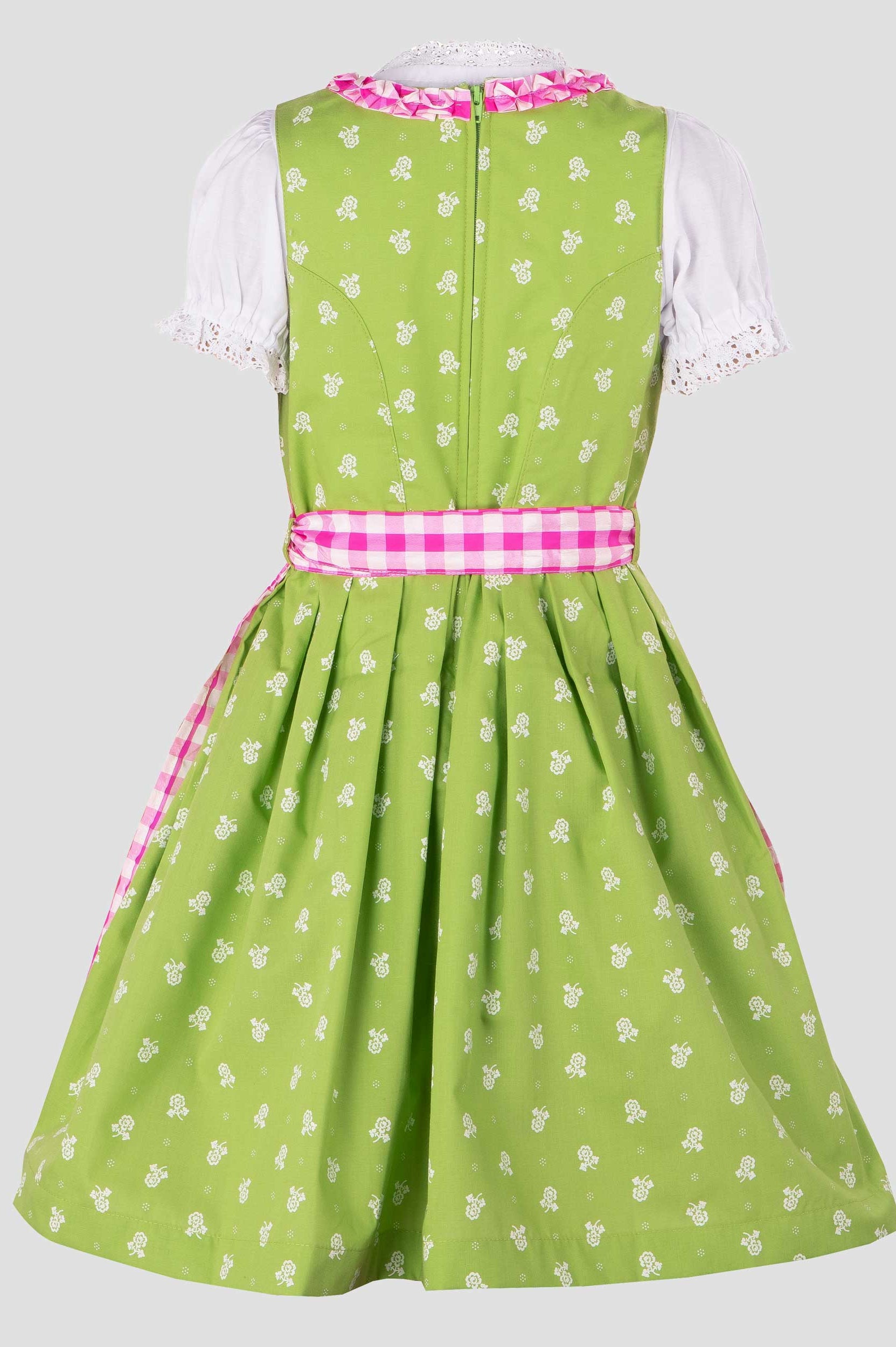 Kinderdirndl Chrissi in Grün, weitere Ansicht