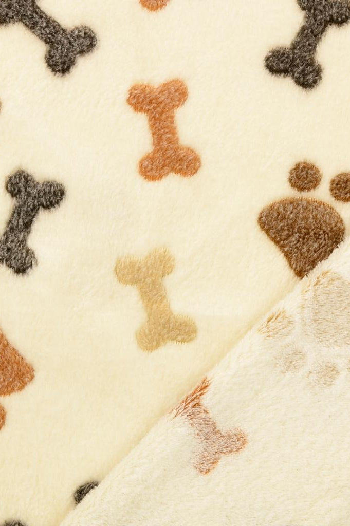Hundedecke Gipsy mit Pfötchenmuster, Detail