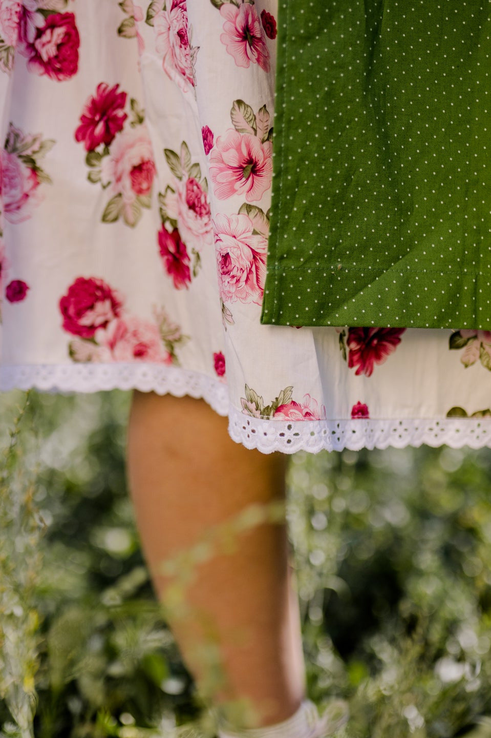 Detailaufnahme Rocksaum Dirndl Christine
