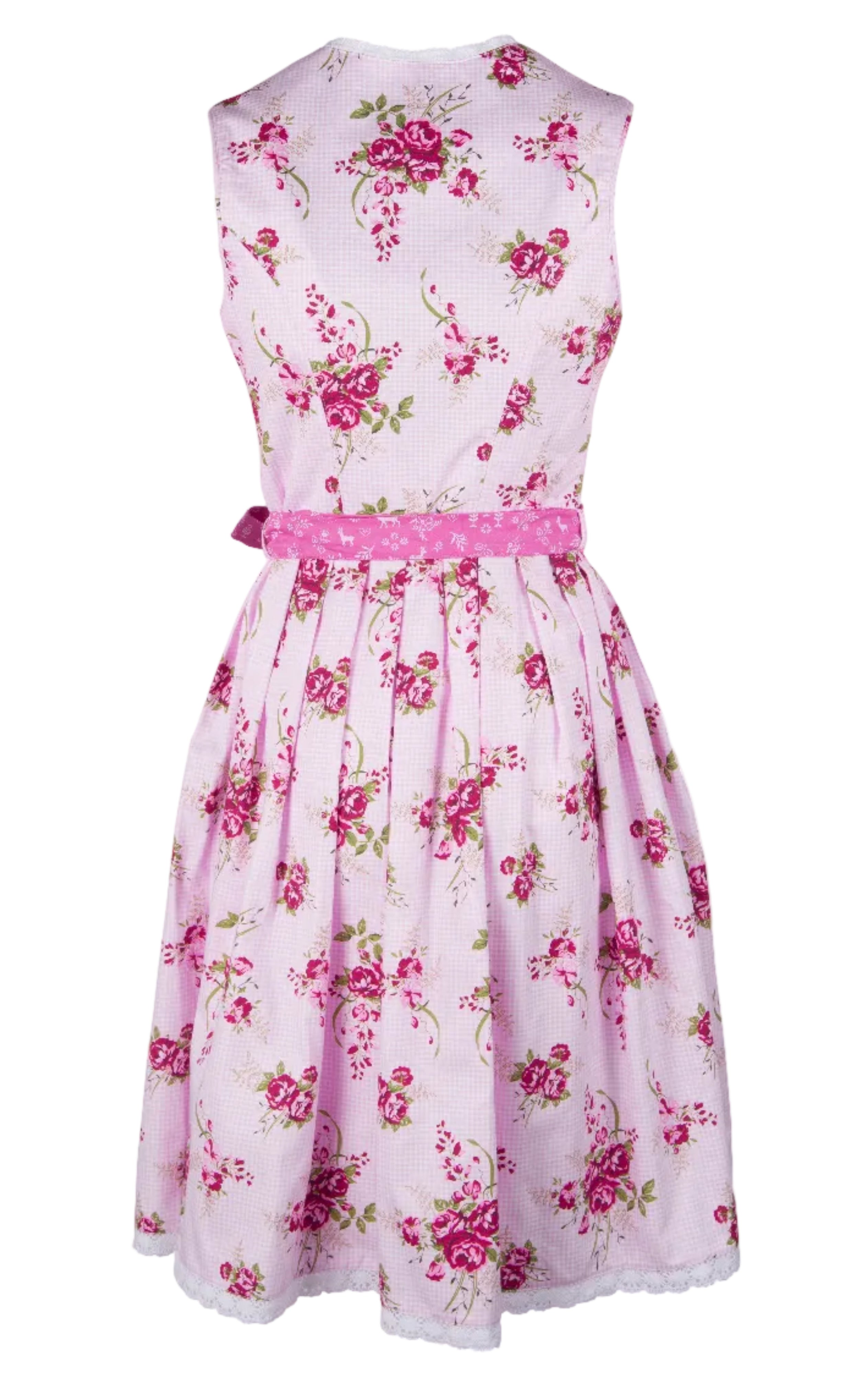 Dirndl Jasmin rosa mit Hirschschürze