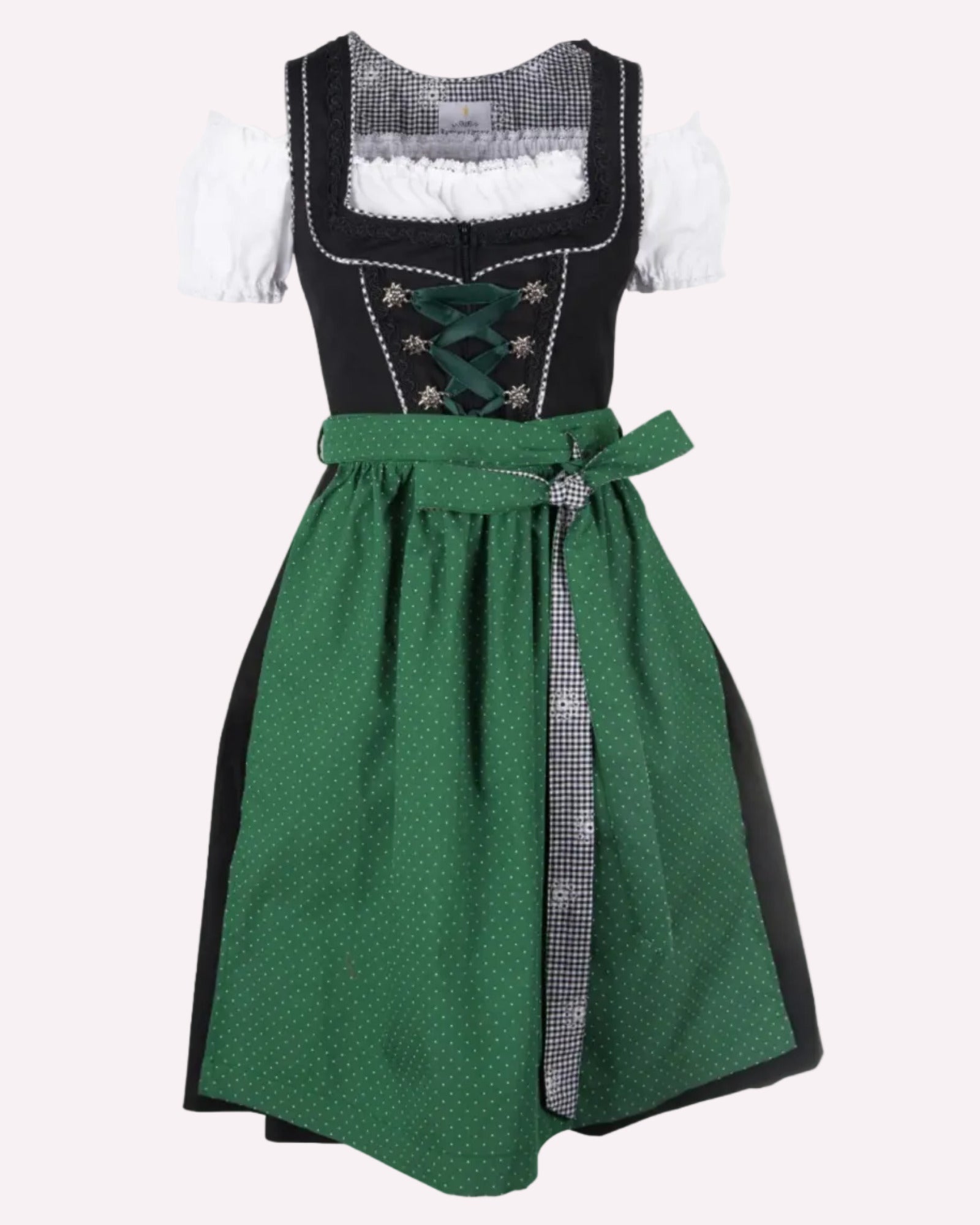 Freisteller Foto von Dirndl Pia grün Vorderansicht