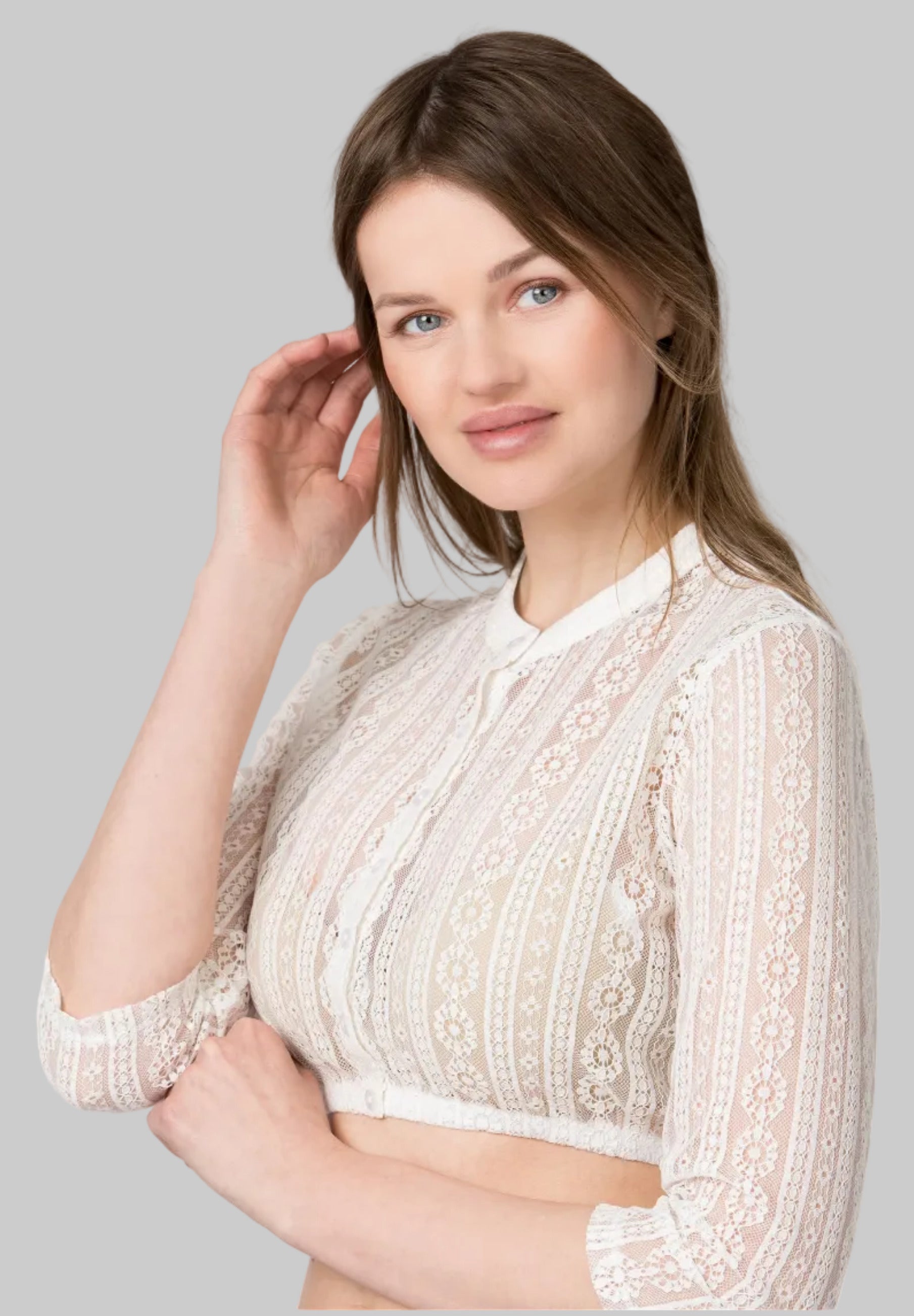 Dinrdlbluse Cassidy Spitze 3/4 Arm