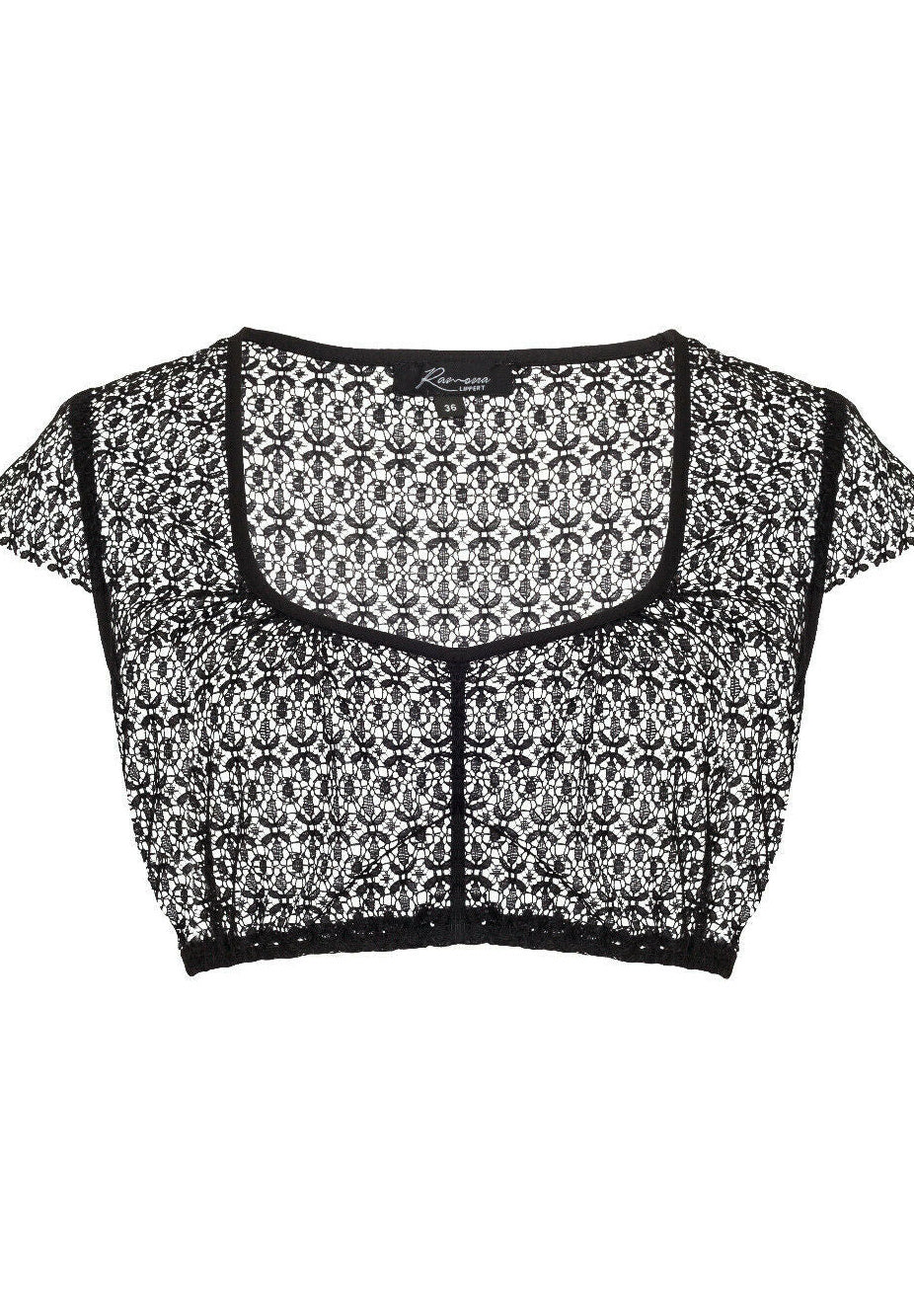 Dirndlbluse wanda in schwarz