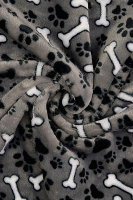 Hundedecke Struppi mit Pfotenmuster, weitere Ansicht
