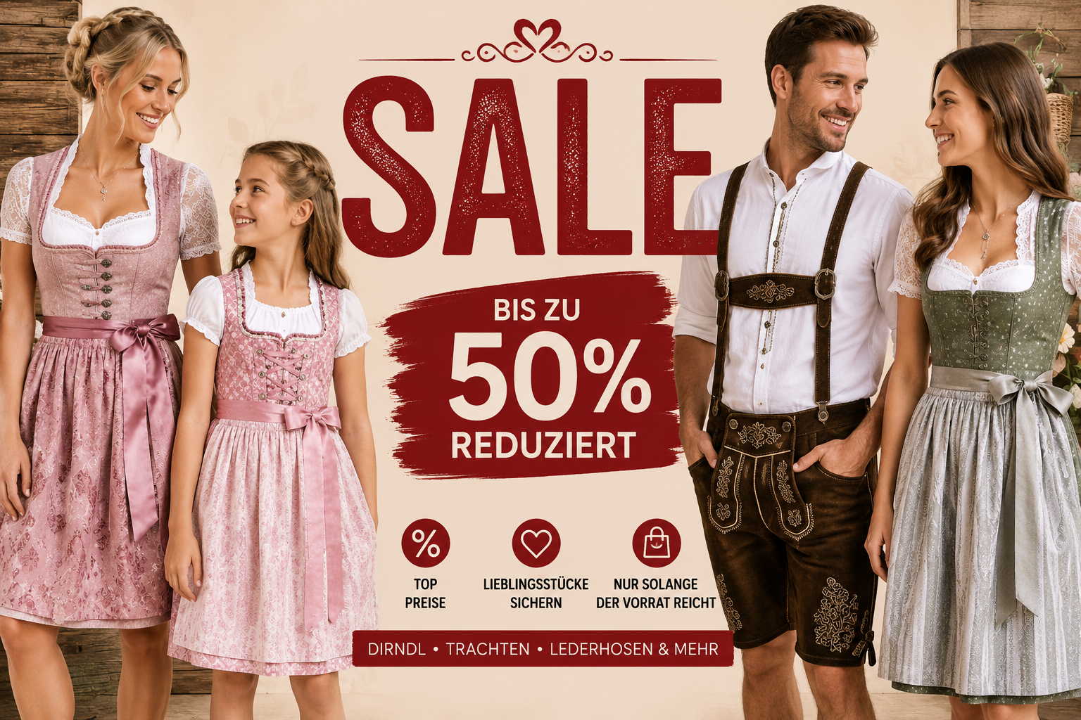 Dirndl Sale und Trachten Sale