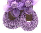 Statement-Ohrringe Blüte in Lila – Lapeya