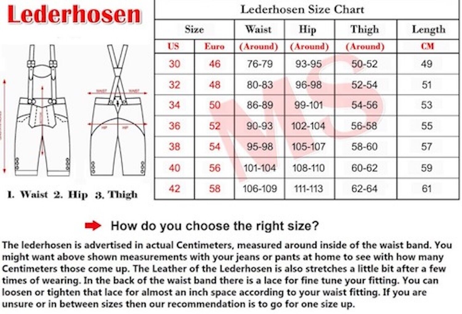 Kurze Trachten-Lederhose, Produktfoto