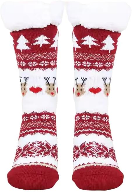 Rote Weihnachtssocken als Kuschelsocken