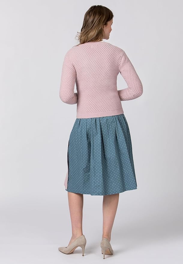 Trachten-Strickjacke Juliette in Rosa, Detailansicht