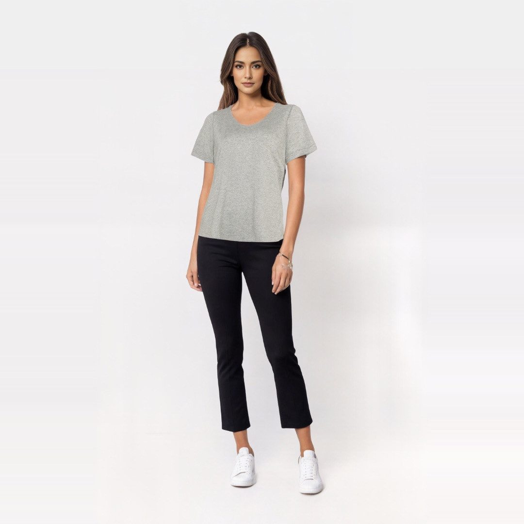 Shirt Fiona in Silber, Detailansicht