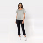 Shirt Fiona in Silber, Detailansicht
