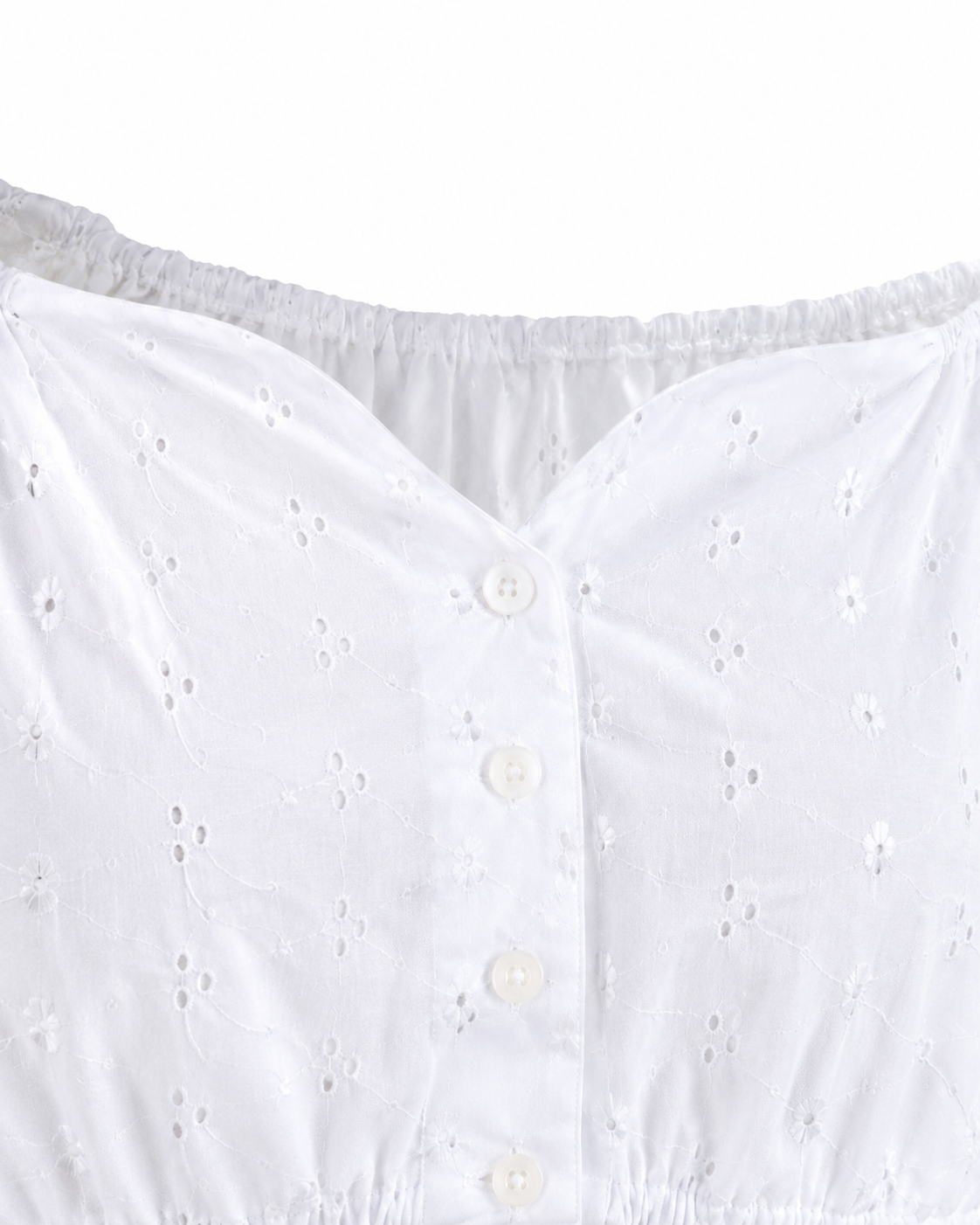 Detailbild Knopfleiste Dirndlbluse Laura