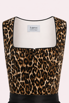 Dirndl Leonora im Leo-Look, Detailaufnahme vom Oberteil