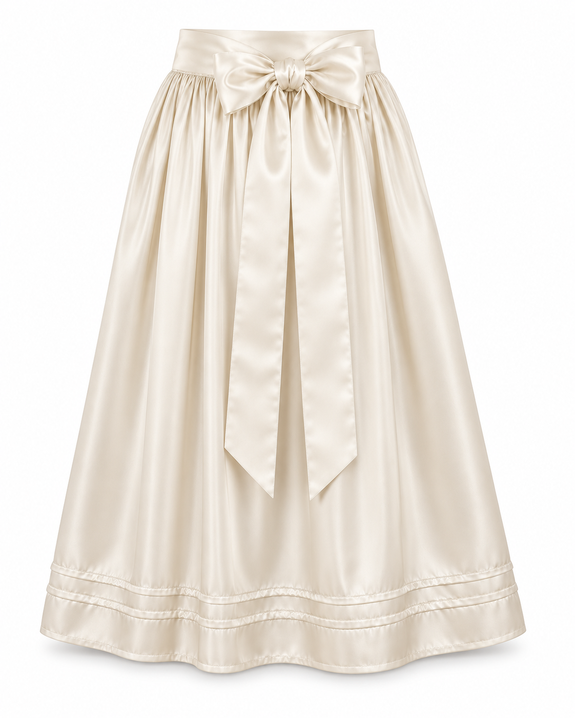 Dirndlschürze Nora in Ecru, 67 cm, Freisteller