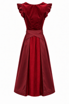 Dirndl Annemarie Flügelarm rot Freisteller back