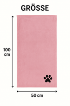 Maßangaben zum Hundehandtuch Blacky