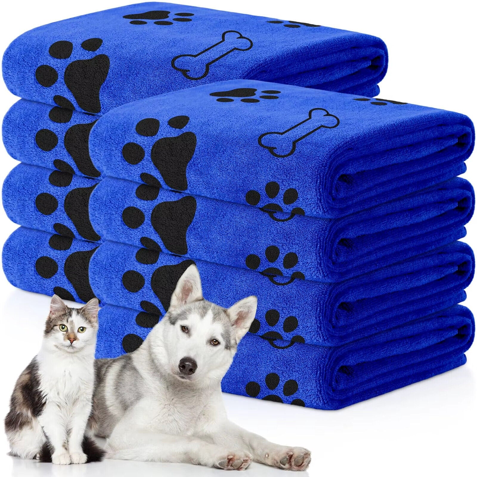 Hundehandtuch Buddy in Blau