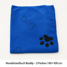 Hundehandtuch Buddy in Blau, Produktansicht