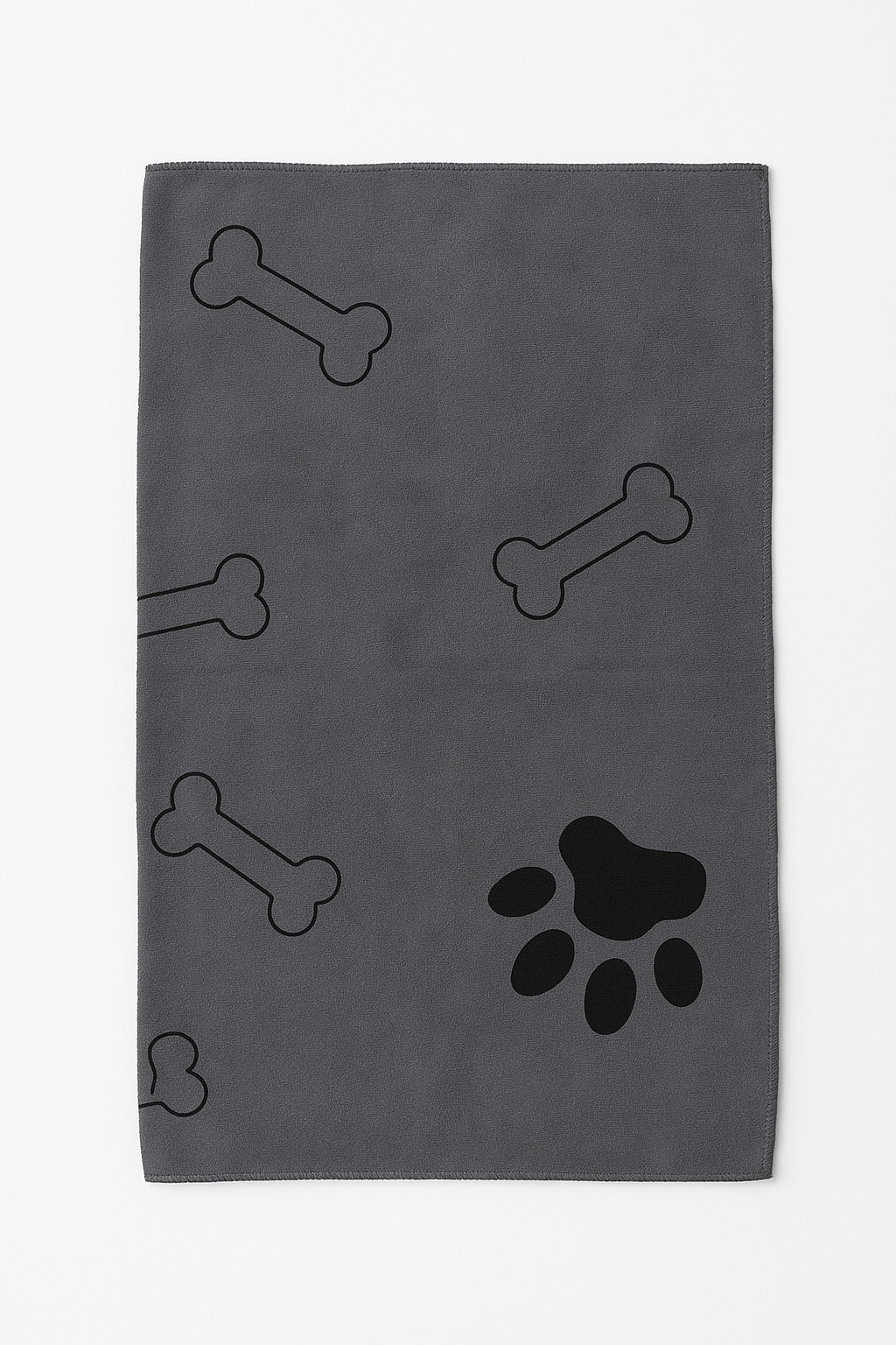 Hundehandtuch Buddy in Grau, Produktansicht