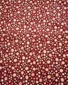 Baumwollstoff Bordeaux mit kleinen Streublumen, 3 Meter Stoffzuschnitt