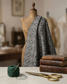 Jacquard-Trachtenstoff, Detailansicht