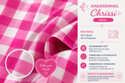 Detailaufnahme der Schürze vom Kinderdirndl Chrissi in Grün