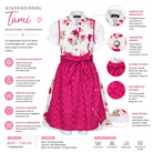 Übersicht der Merkmale vom Kinderdirndl Tami