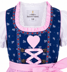 Detailaufnahme vom Oberteil des Kinderdirndl Julie