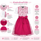 Übersicht der Merkmale vom Kinderdirndl Kiki
